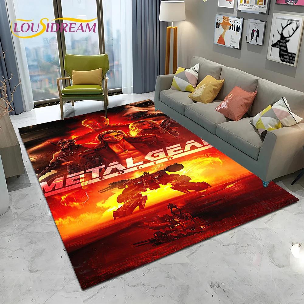 3D Game Metal Gear Solid Cartoon HD Carpet Rug for Home Living Room Bedroom Sofa Doormat Decor,kids Area Rug Non-slip Floor Mat