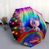 1pc Hello Kitty Bridge Automatic Opening/Closing Umbrella - Portable Folding Design, 8-Rib Iron Frame Outdoor Umbrella, Festive Gift for Fans, Travele