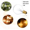 G40 Light Bulbs Replacement G40 Tungsten Bulb Lamp 7W 220-240V Clr Globe Bulb E12 Base Light Bulbs for Indoor Outdoor Patio Decor Home Wedding Party D
