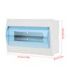 1pc Plastic Distribution Protection Box For 9 12 Ways Circuit Breaker Indoor On The Wall