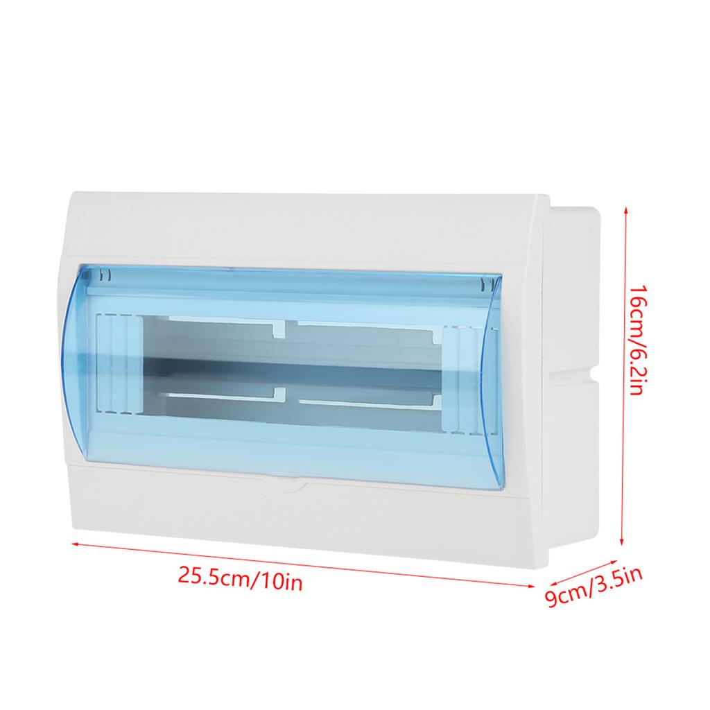 1pc Plastic Distribution Protection Box For 9 12 Ways Circuit Breaker Indoor On The Wall