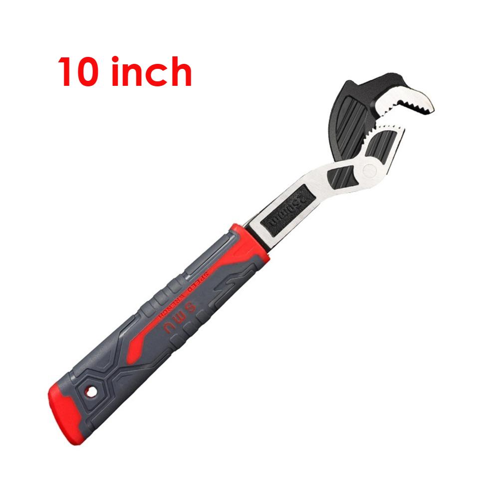 Adjustable Wrench Set 6/8/10 Inch, Self-Locking Multi-Size Grip Tool for Home, Car & Plumbing Repairs