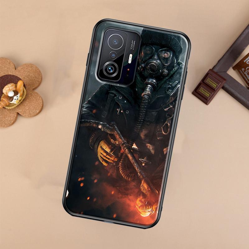 Skull Gas Mask Case For Xiaomi 13 14 Ultra 11T 12T 13T 14T Pro POCO X7 Pro X3 X5 X6 F3 F5 F6 M6 Pro Cover