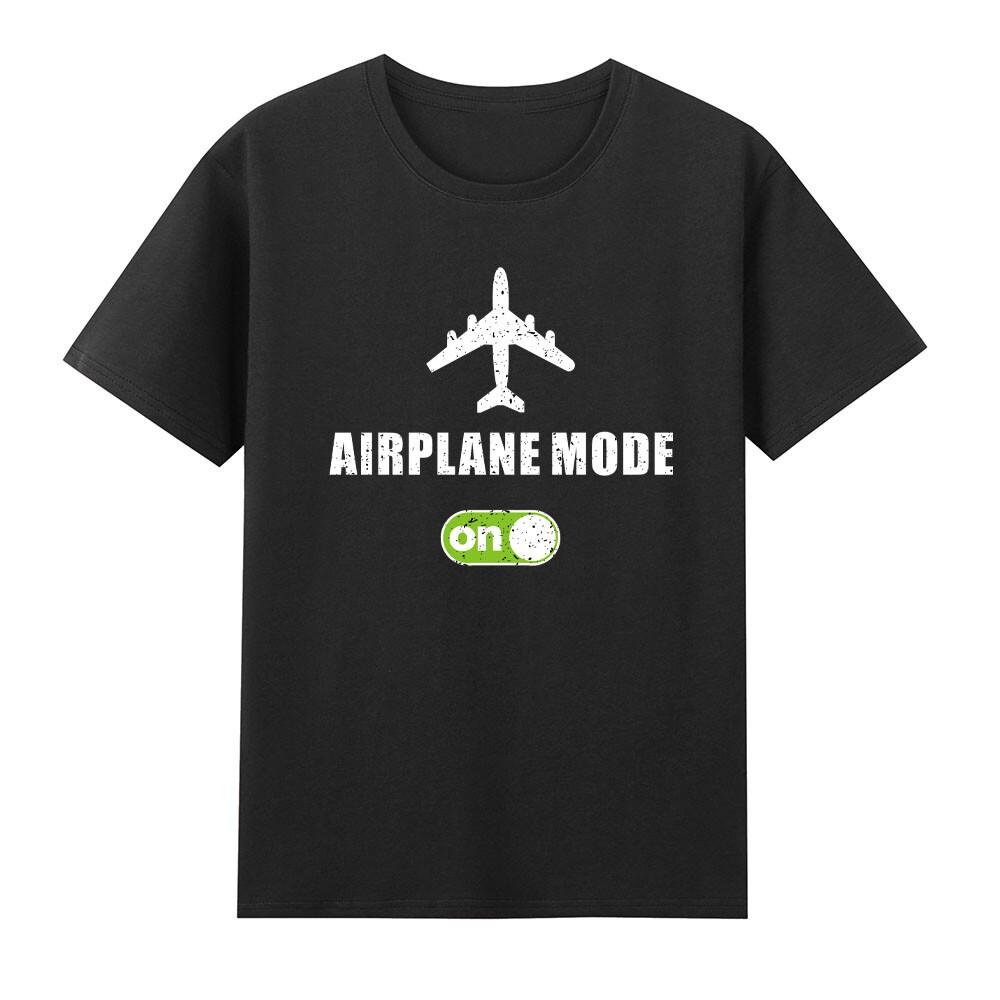 Airplane Mode On Adventurer Traveler Funny Pilot Aviator Tshirt S
