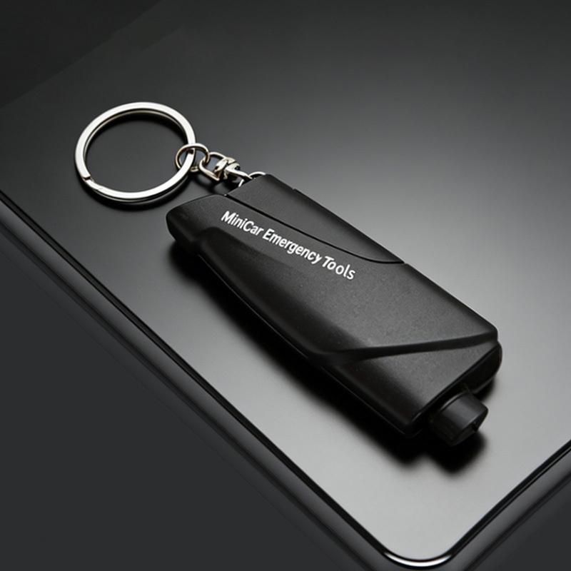 Car Window Breaker, Keychain, Seat Belt Cutter, 3-In-1 Glass Breaker And Seat Belt Cutter, Car Emergency Escape Tools