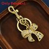 Style Silver Butterfly Pendant Bag Charm With Colorful Zircon And Charm Keychain For Summer Accessories