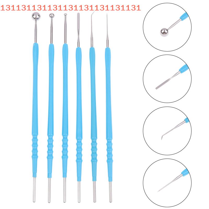 Disposable Electrosurgical Electrode Shaft Blade Needle Ball Tip Curved Needle Cautery Pen Accessories 1/6 Pcs Packing