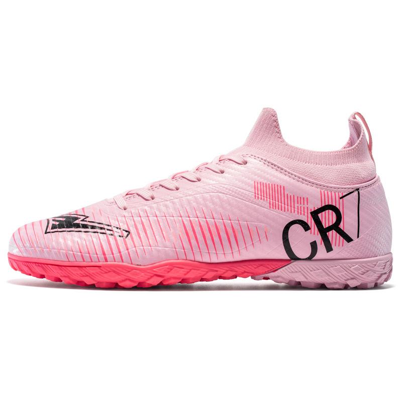 Adult Cr7 Football Shoes Men'S High-Top Ag Long Nails Student Broken Nails Game Training Broken Nails Football Shoes