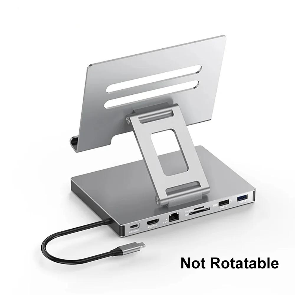 7-в-1 Док-станция-держатель для планшета USB-C Хаб USB C на HDMI Адаптер 4K 30 Гц 100 Мбит/с PD 100 Вт Адаптер для ПК Ноутбука