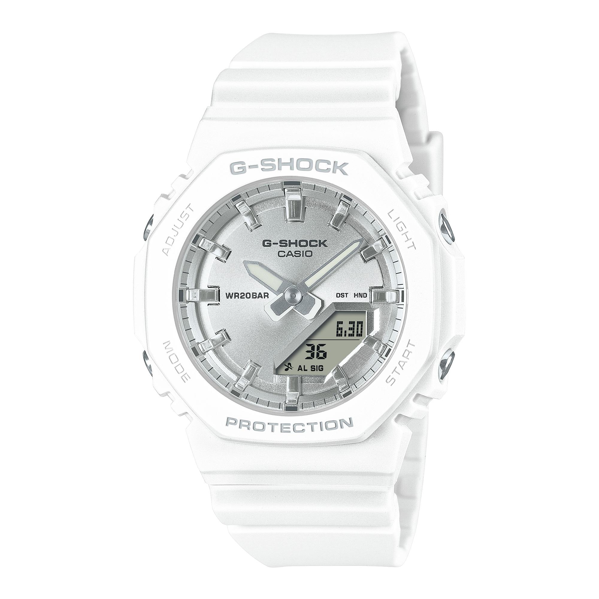 CASIO Women s Liquid Crystal/Analog Dual Display Series Silver Watch GMA-P2100VA-7A GMA-P2100VA-7A Silver Dial