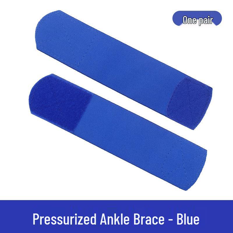 Anti-Sprain Ankle Brace with Compression and Fixed Strap for Sports синий