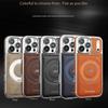 Luxury Magnetic 360 Rotating Kickstand Leather Phone Case For iPhone 17 Pro Max 16 Plus 15 14 13 Ring Holder for Magsafe Cover