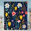 Beautiful Plant Flower Shower Curtain Eucalyptus Leaf Cherry Blossom Scenery Cat Butterfly Polyester Bath Curtain Bathroom Decor