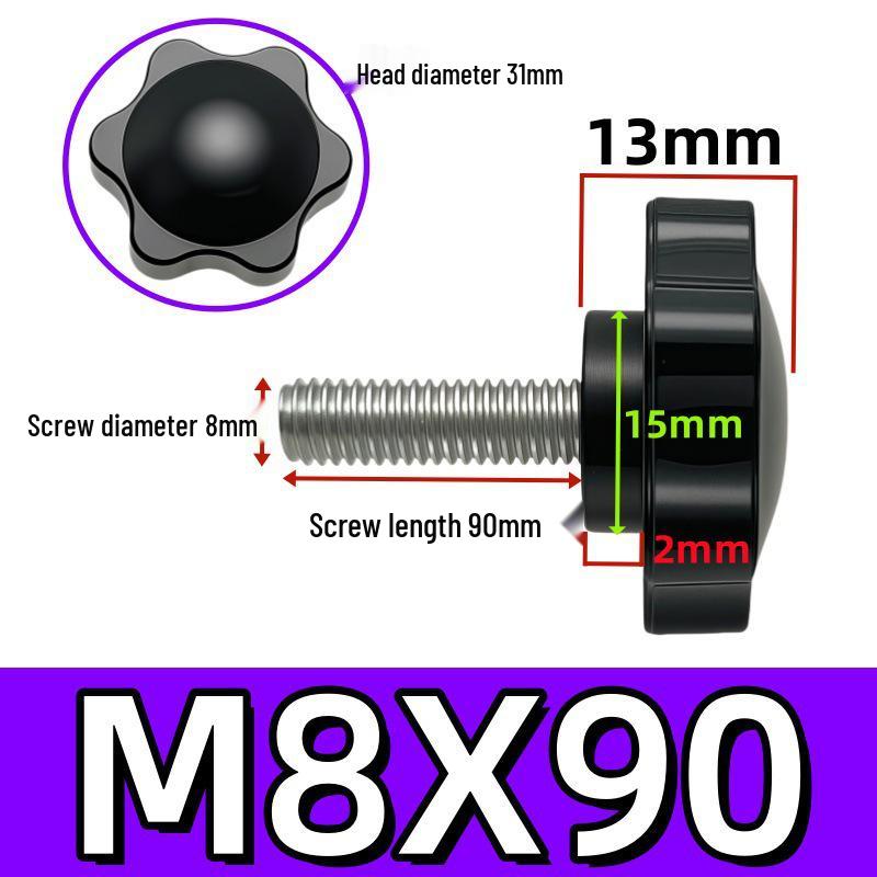 Adjustable Plum Blossom Plastic Head Star Handle Screw Bolt
