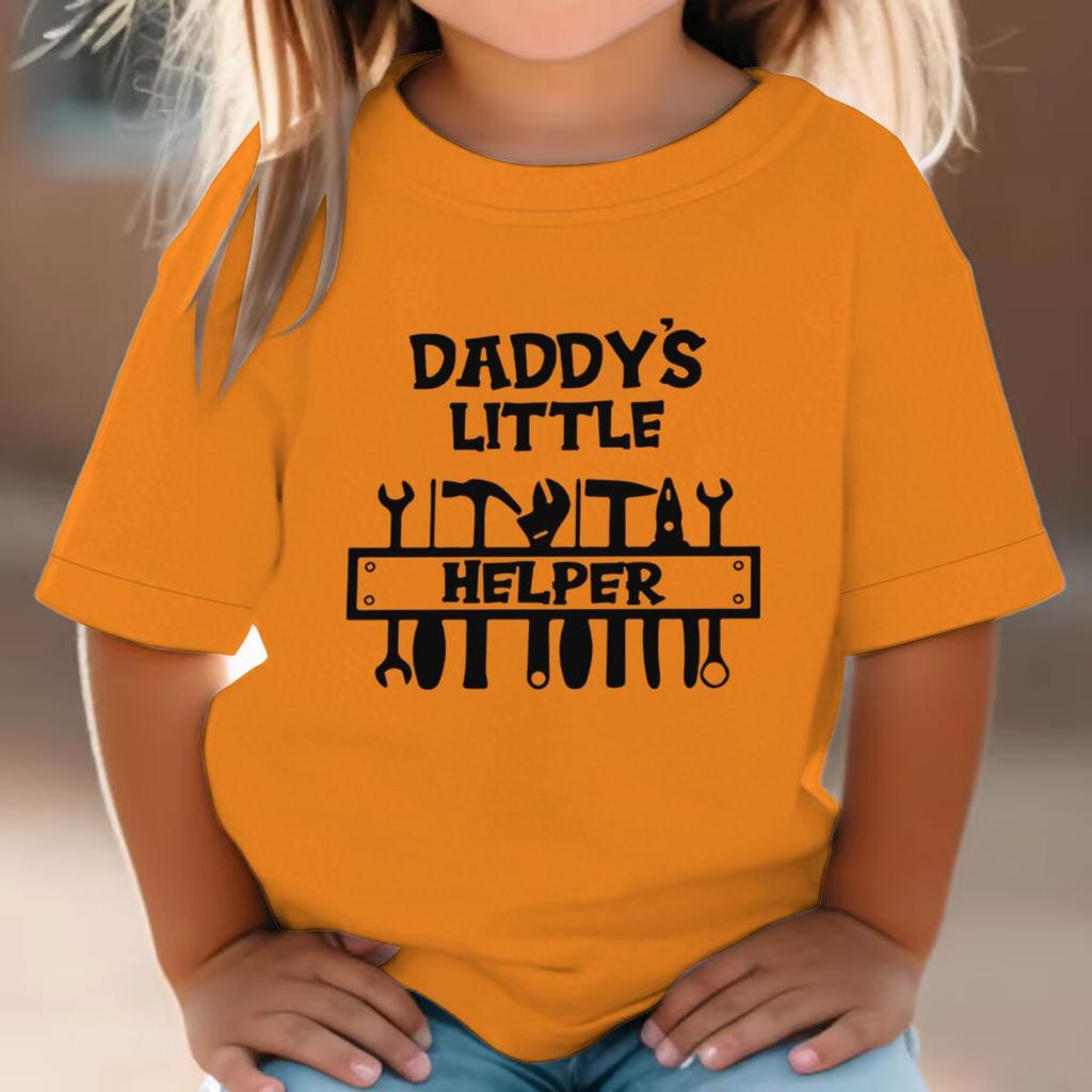 Daddys Little Helper Tshirt Soft ShortSleeve Tee Tool Graphic Cotton Baby Clothing Fathers Day Gift Girl Boy Clothes