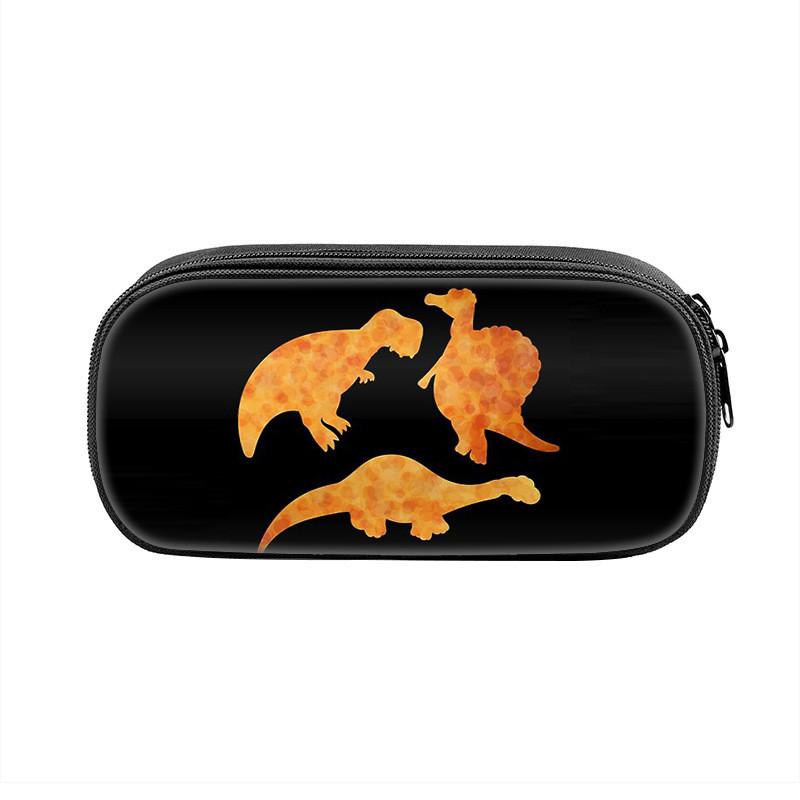 Dinosaur Chicken Nugget Pencil Case With Nylon Material For Students And School Supplies