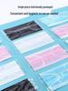 Breathable Summer Thin Disposable Sunscreen Masks, Single Layer, Black & White, Individually Packaged