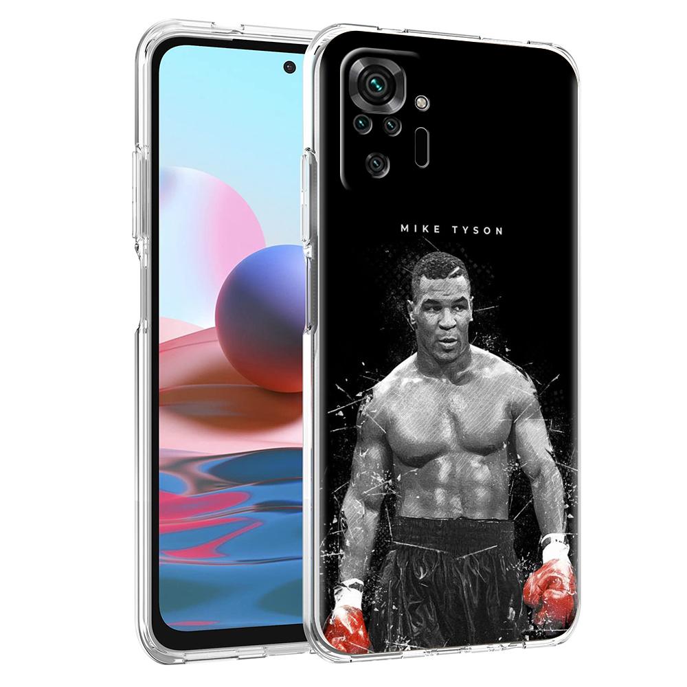 Mike Tyson Boxer Phone Case For Xiaomi Redmi Note 12 4G 11 10 Pro 5G 10C 10S 9S 9 9T 8T 9C 9A 8 8A 7 K50 K40 Gaming Clear Cover