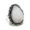 Rainbow Moonstone Gemstone 925 Sterling Silver Jewelry Ring Size 7.5 SU-10606
