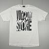 Vintažiniai Y2K Volcom Stone Grafikos Slidinėjimo T-shirt Baltas L Dėvėtas Unisex T-shirt