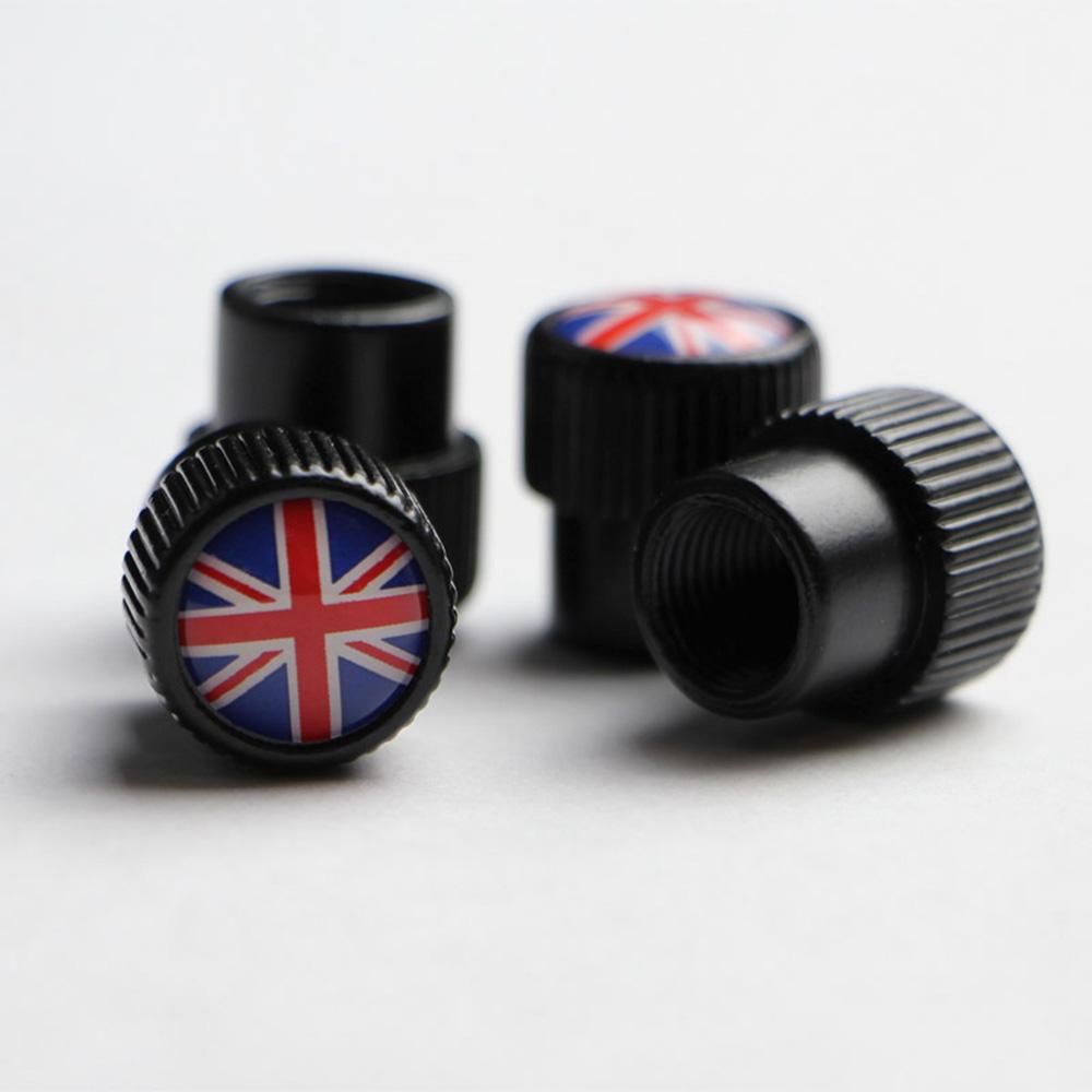 

4PCS Universal Union Jack Car Tire Wheel Rims Stem Air Valve Caps Case Cover For Mini Cooper JCW Countryman Clubman Accessories