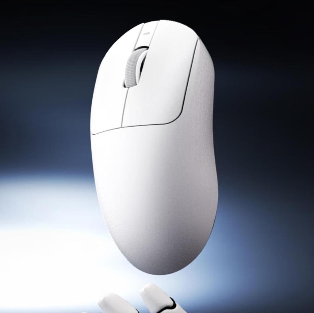 Ajazz T520 Wireless Carbon Fiber Lightweight Gaming Mouse Tri-Mode Connection Comfortable Texture Long Battery Life White