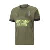 Puma SS22 Camisa de Futebol de Manga Curta em Jersey com Estampa de Letras Masculina Tops Verde 76584303