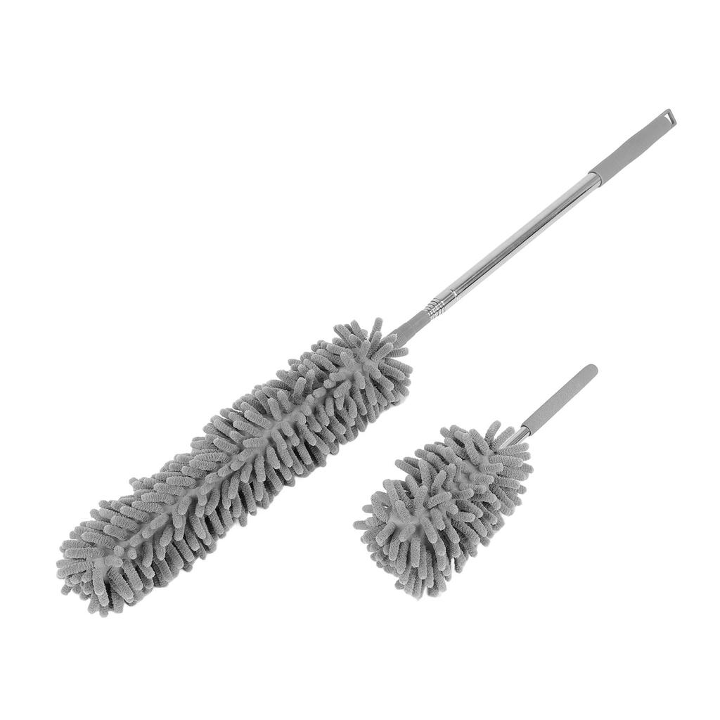 4PCS Microfiber Duster Set with Extension Pole Dust Removal Efficient for Furniture Ceiling Fan Cars