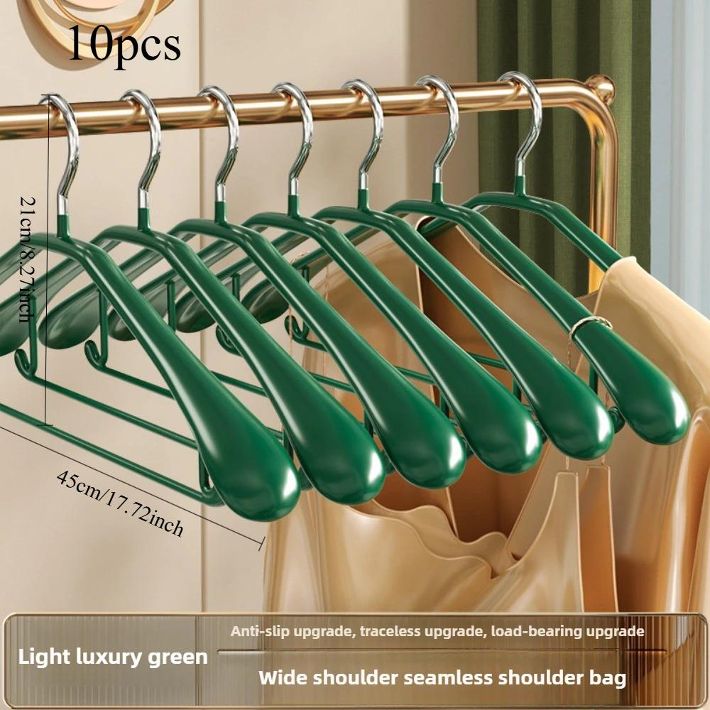 3pcs/5pcs/10pcs/30pcs/50pcs Wide Shoulder Seamless Hanger, Anti Slip, Strong Load-bearing, Suitable for Both Dry and Wet Use