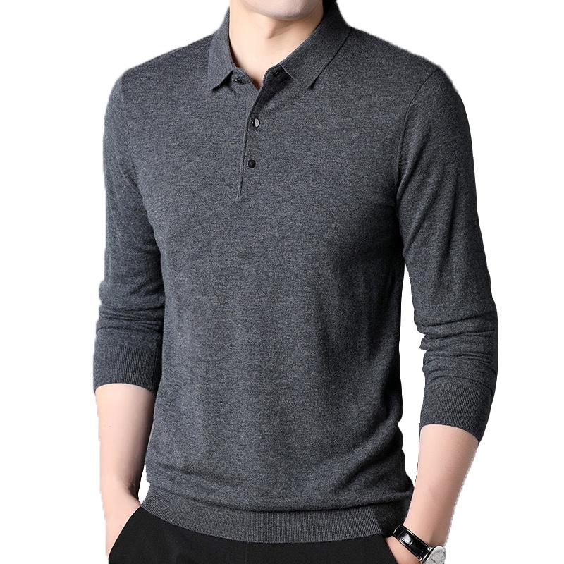 

ROMON Men s 100% Pure Wool Solid Polo Collar Sweater 2XL (185/100A)