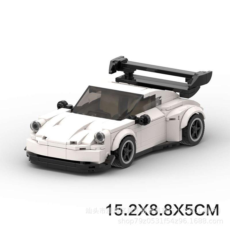 MOC Building Bricks Assembly Sports Car Racing Gift Model Educational Cross-border Toy