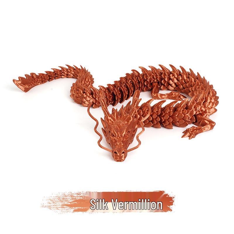 3D Printed Chinese Dragon Egg Ornament Toy Figurine Gift Craft