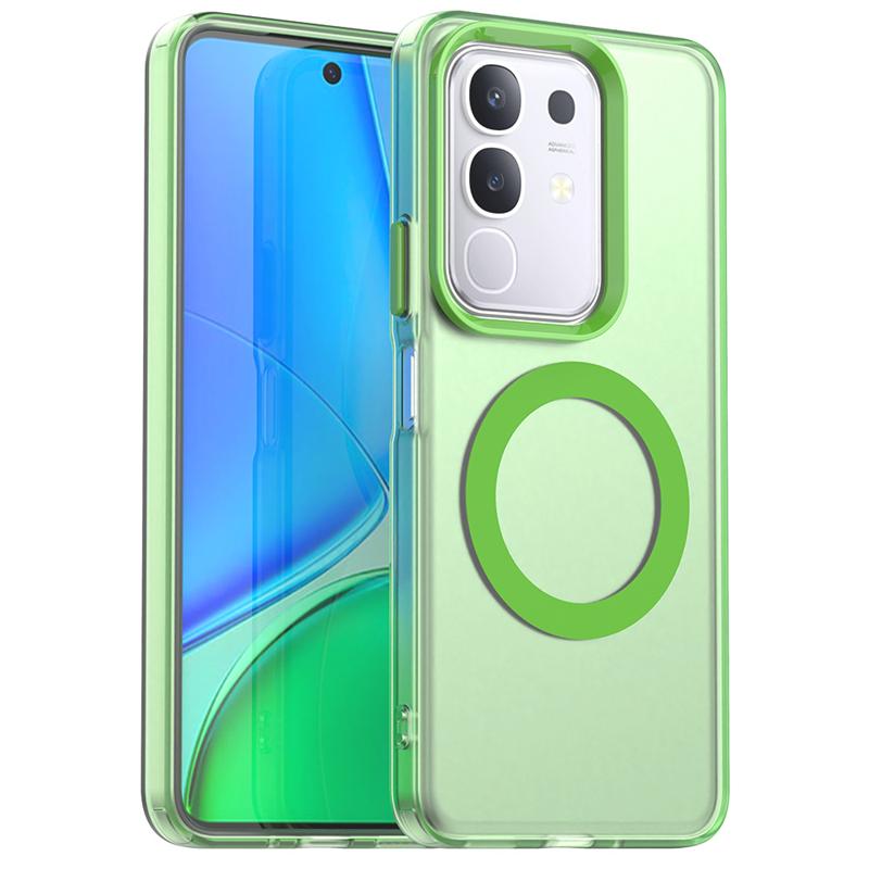 Transparent Phone Case For Vivo Y29 Case Vivo Y29 4G Magnetic Adsorption Wireless Charge Back Cover For Vivo Y29 Case 6.68 Inch