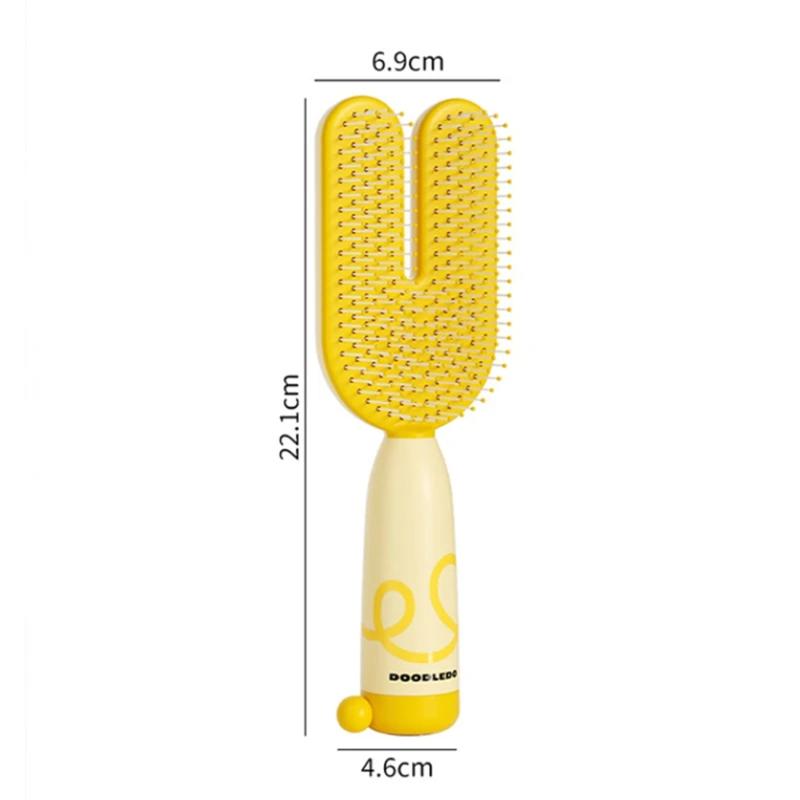 Pet Grooming Brush with Magnetic Handle Anti-Static Massage Deshedding Tool for Dogs & Cats Easy Hair Removal Comb