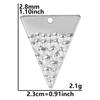 5pcs Titanium Accessories Eye Oval Rectangle Stainless Steel Charm Pendant For Jewelry Making Supplies DIY Women Pendant Earring