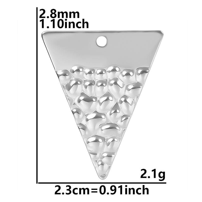 5pcs Titanium Accessories Eye Oval Rectangle Stainless Steel Charm Pendant For Jewelry Making Supplies DIY Women Pendant Earring