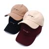 Simple Embroidered Baseball Cap Women Solid Color Cotton Men Peaked Hat Summer Adjustable Unisex Sun Hats Gorras