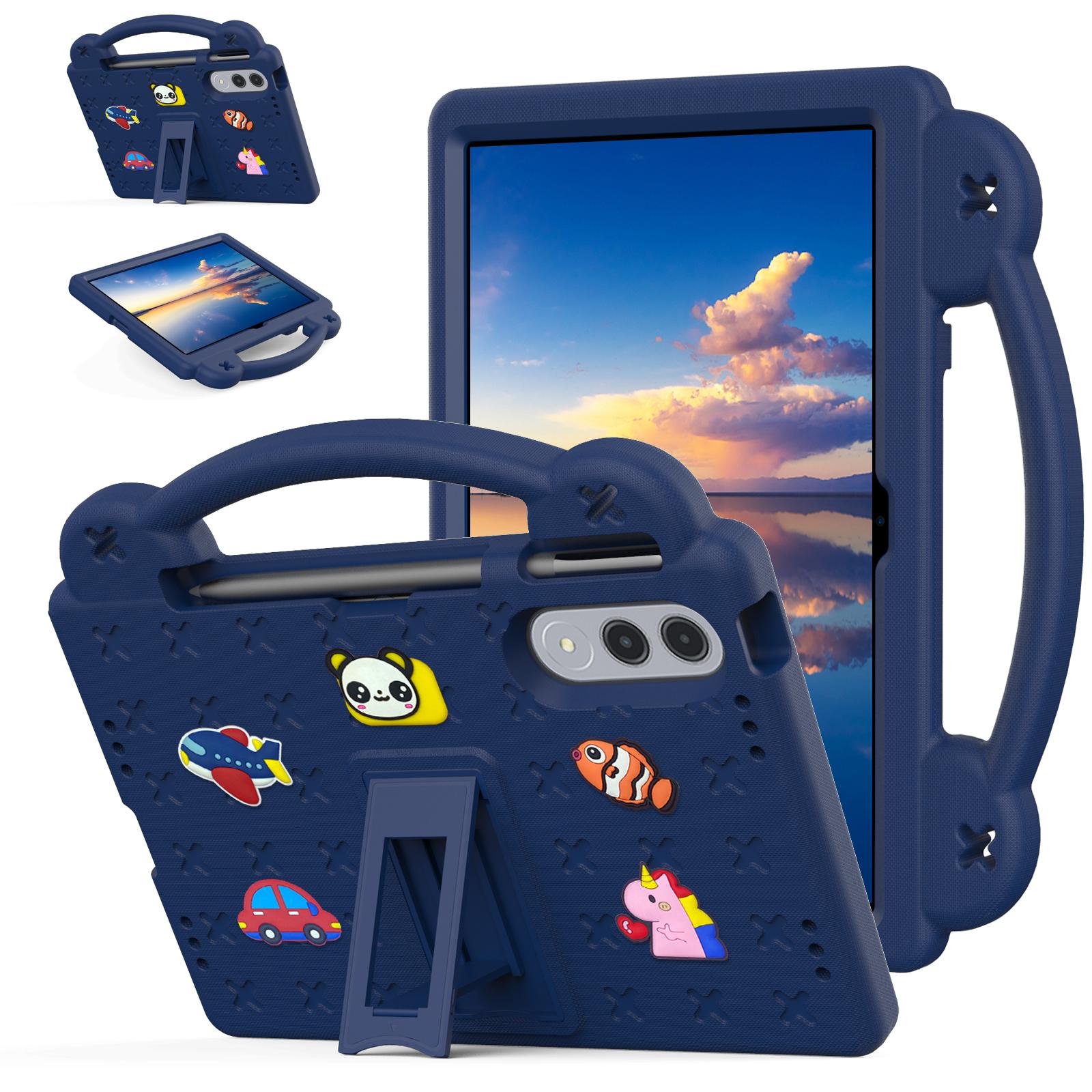 

Stand EVA Case For Lenovo Yoga Tab Xiaoxin Pad Pro GT 2025 11.1 inch ZAG60266US TB710FU Kids Funda DIY Cover With Hand Holder Yoga Tab 2025 темно-синий