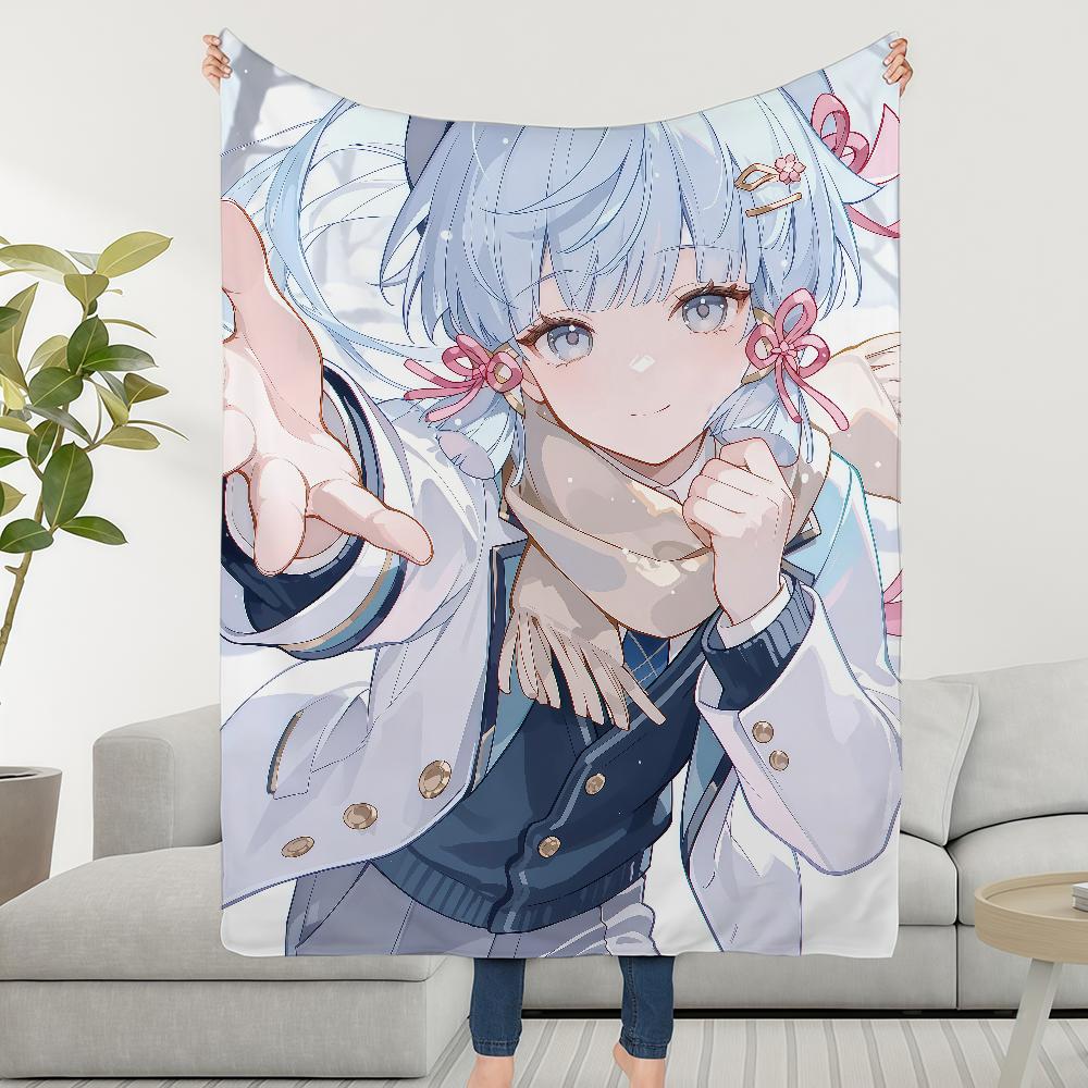 Blanket Throw Genshin Super Cosy White In Plush Promise Living Room A Impact Sofa Couch Childish Birthday Made Gifts