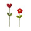 Party Supplies Handmade Crochet Heart Bouquet Knitting Wool Love Crochet Flower Bouquet DIY Artificial Flower Valentine's Day