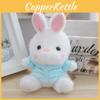 Whimsical Rabbit Plush Keychain Adorable Stuffed Toy Doll With Colorful Clothing Options