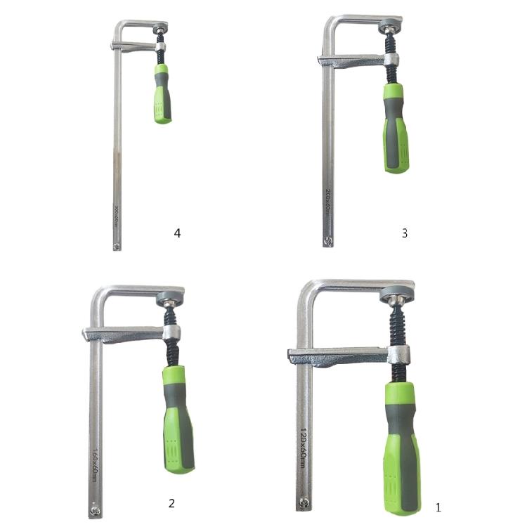 Adjustable Guide Rail Clamps with Plastic Handle Screw Action Arm Clamp for Woodworking Table Track Sawing Rails