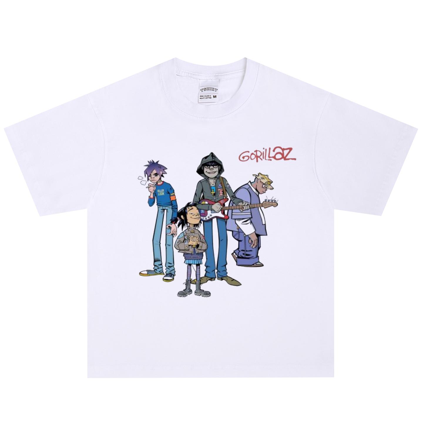Gorillaz T-Shirt, Soft Fabric Casual Daily Wear S