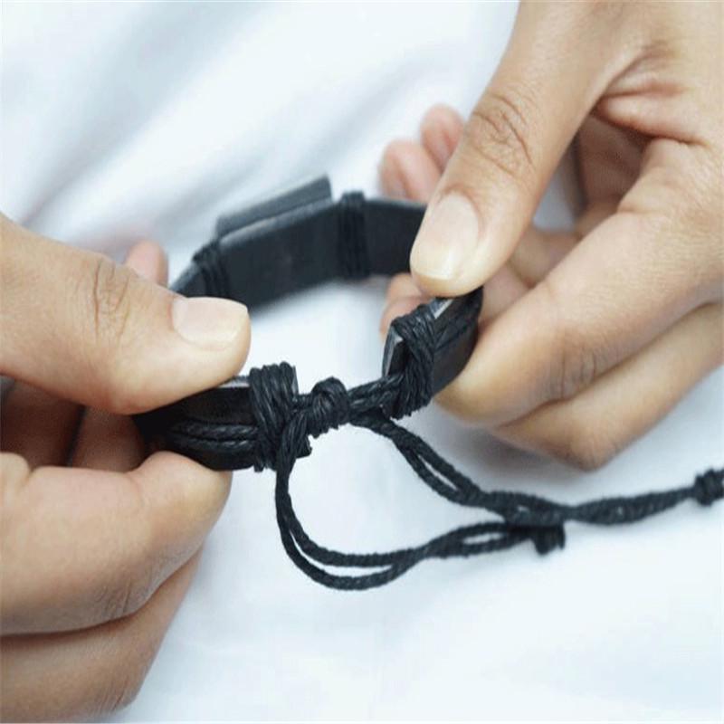 

WWJD Браслет из коровьей кожи: Европейское и американское популярное этническое ретро с английскими буквами