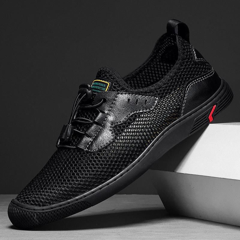 Men's shoes summer breathable mesh sports leisure outdoor mesh shoes men's lightweight versatile hollow thin mesh shoes men