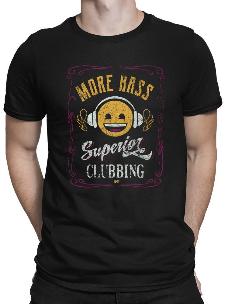 Officially Licensed Emoji More Bass Superior Clubbing Retro DJ Mens T-shirt XXXXL