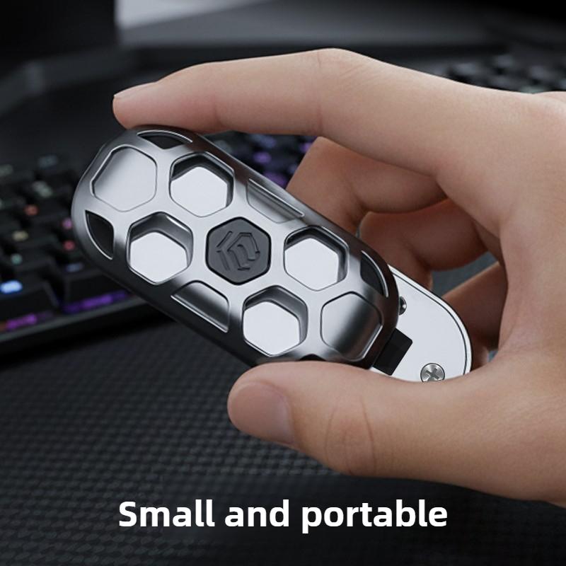 Edc Neu Fingerspitze Mechanische Druckkarten Hohlmetall Mechanisches Ei 2.0 Dichtes Segment Fingerspitze Karten Drücken Dekompression Spielzeug