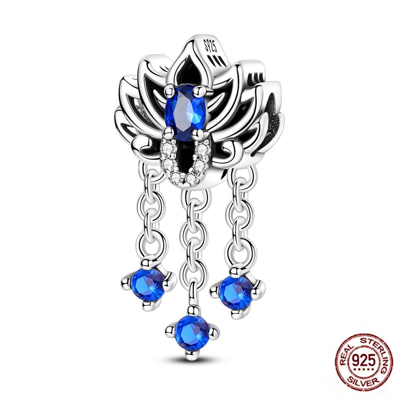 Charms Plata De Ley 925 copper Original Devil's Eye Perfume Bottle Bow Silicone Spacer Beads Women Bracelet DIY Zircon Pendants