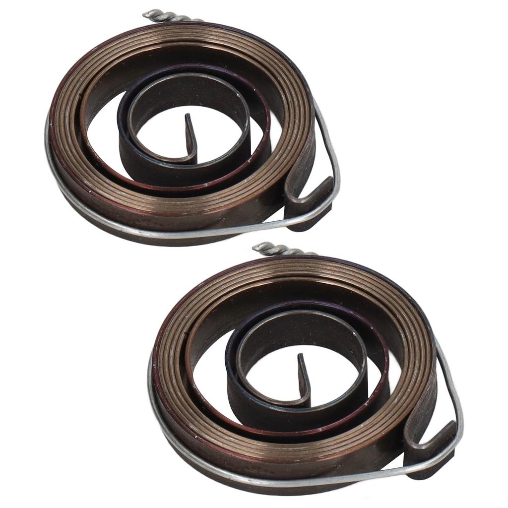 2Pcs Bench Drill Press Return Spring Chromeplate Robust Stable Quill Feed Return Coil Spring