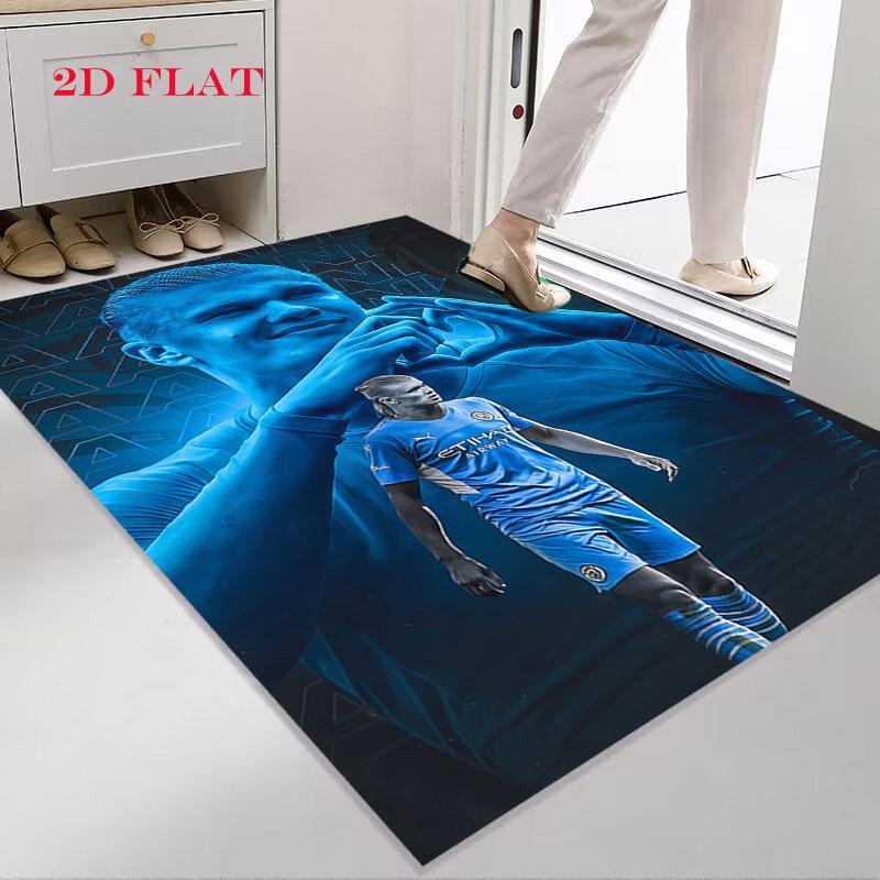 Haaland Football Carpet Rug for Living Room Bedroom Home Sofa Decoration,Kids Play Nonslip Floor Mat